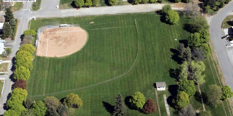 Aerial view of Roy Tedford Park